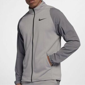 Nike Dri Fit Full Zip Two-Tone Gray Training Jacket Men’s XL NWT